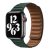 Apple iWatch Devia Elegant Leather Two-Tone 42/44/45mm Óraszíj - Sequoia Green