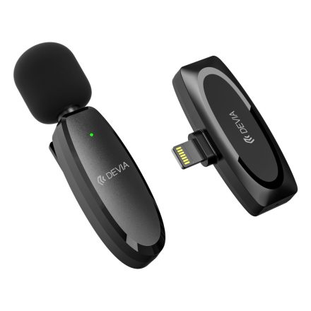 DEVIA AP003 Kintone Lightning Wireless Audió Mikrofon - Fekete