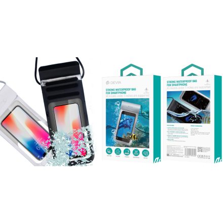 Devia Strong Vízálló Mobiltelefon Tok - Fekete