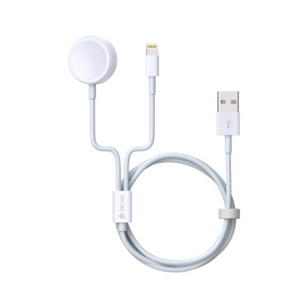 DEVIA EA199 Smart 2in1 Magnetic Wireless Apple iWatch Töltő - Fehér