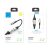 Joyroom S-M411 3A USB Type-C 0.3M Adatkábel +1.2M USB Hosszabító - Fekete