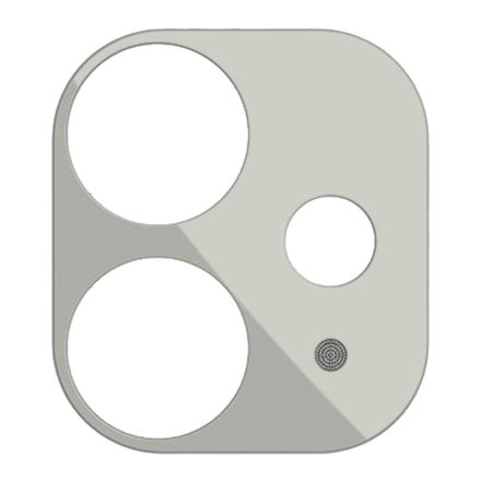 Apple iPhone 11 Joyroom JR-PF043 Knights 3D Fém Kameravédő Üvegfólia - Ezüst