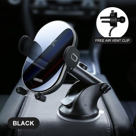 JOYROOM JR-ZS200 Hornet 2in1 15W Wireless Autós Töltő és Tartó - Fekete
