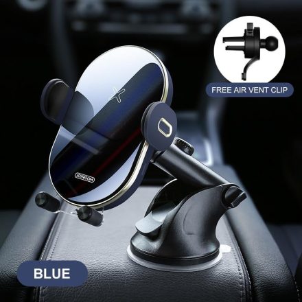 JOYROOM JR-ZS200 Hornet 2in1 15W Wireless Autós Töltő és Tartó - Kék