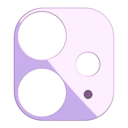 Apple iPhone 11 Joyroom JR-PF043 Knights 3D Fém Kameravédő Üvegfólia - Világoslila