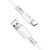 Joyroom S-M406 Thread USB Type-C 2.4A 1M Adatkábel - Fehér