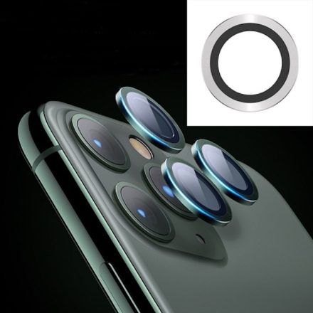 Apple iPhone 11 Joyroom JR-PF096 3D Fém Kameravédő Üvegfólia - Ezüst