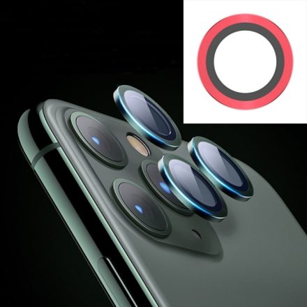 Apple iPhone 11 Joyroom JR-PF096 3D Fém Kameravédő Üvegfólia - Piros