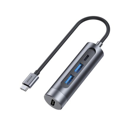 Joyroom S-H113 Concealed 4in1 USB Type-C 2xUSB 3.0 + PD HUB Adapter - Grafit