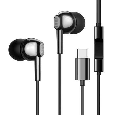 Joyroom JR-EC02 USB Type-C Headset - Fekete