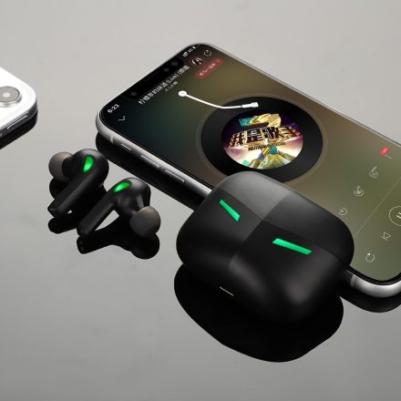 Joyroom JR-TP2 TWS Gaming Bluetooth 5.0 Headset - Fekete