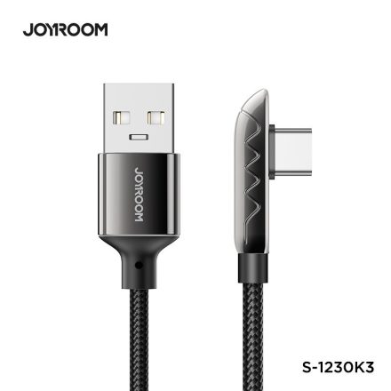 Joyroom S-1230K3 Gaming 3A USB Type-C 1.2M Adatkábel - Fekete