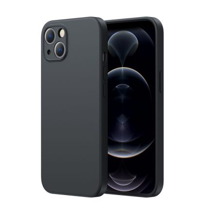 Apple iPhone 13 Pro Max Joyroom JR-BP952 2in1 Liquid Silicone Hátlap és 0.33mm 9H Üvegfólia - Fekete
