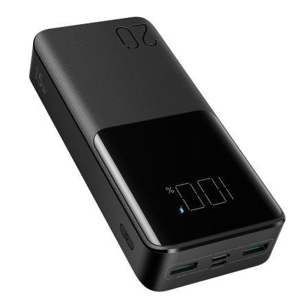 Joyroom JR-QP192 22.5W PD QC 3.0 + PD 20000 mAh Powerbank - Fekete