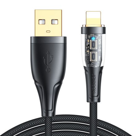 Joyroom S-UL012A3 2.4A Lightning 1.2M Adatkábel - Fekete