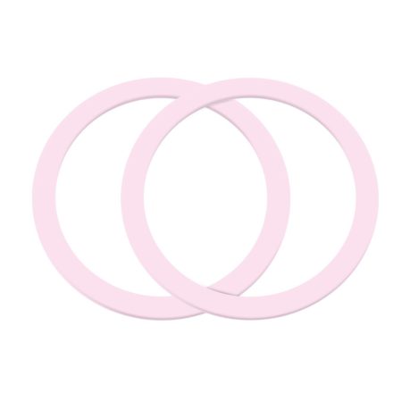 Joyroom JR-MAG-M3 Magsafe Magnetic Ring 2 Darabos - Rózsaszín