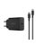 Devia GS-W45A0948 Rocket PD 45W Hálózati Töltőfej + PD USB Type-C Töltőkábel - Fekete
