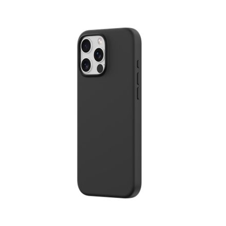 Apple iPhone 16 Pro Devia Nature Liquid Silicone Magsafe Hátlap - Fekete