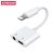 JOYROOM S-Y104 Ben 3.5 Jack/Lightning Audió és Töltő Adapter - Fehér
