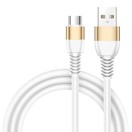 Joyroom JR-S318 Fast Data USB Type-C 3M Adatkábel - Fehér/Arany