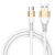 Joyroom JR-S318 Fast Data USB Type-C 3M Adatkábel - Fehér/Arany