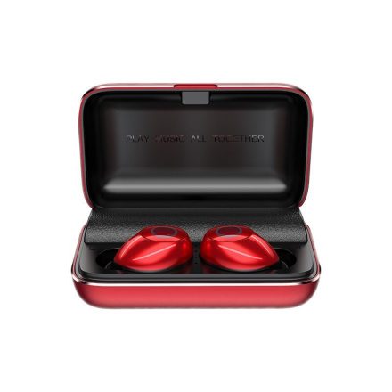 Joyroom JR-T07 Metal TWS Bluetooth 5.0 Headset - Piros