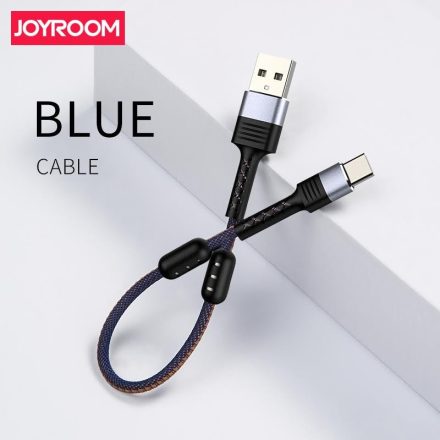 Joyroom S-M372 Magnetic Short Lightning 0.15M Adatkábel - Kék