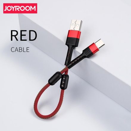 Joyroom S-M372 Magnetic Short USB Type-C 0.15M Adatkábel - Piros