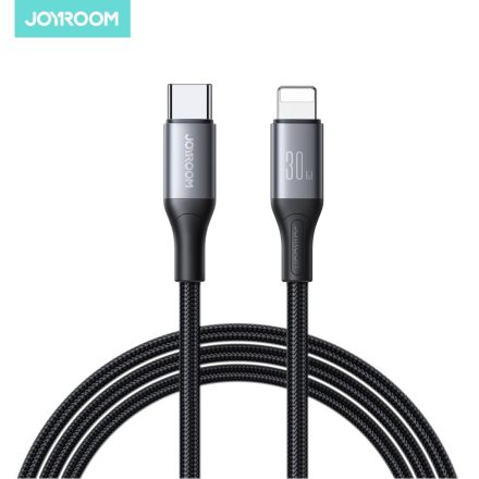 Joyroom S-A28 30W Lightning PD 1M Adatkábel - Fekete