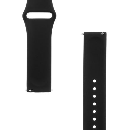 Univerzális TACTICAL 432 Silicone 20mm Óraszíj - Fekete