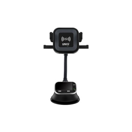 UNIQ Bluetooth FM Transmitter és Suction Pad Autóstartó - Fekete