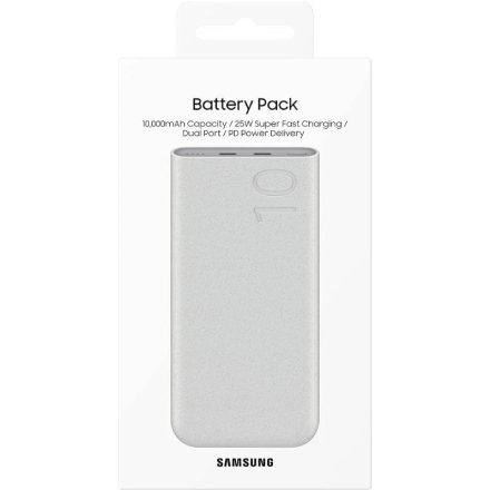 Samsung EB-P3400XUEGEU 10000mAh (25W Super Gyors Töltés) Powerbank - Fehér