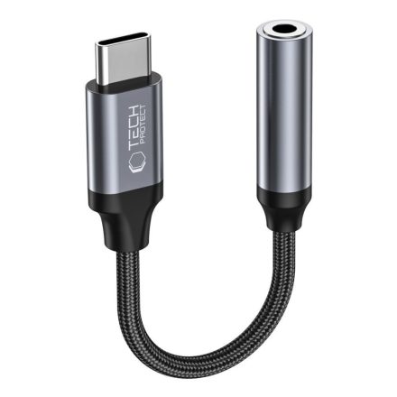 Tech-Protect Type-C to 3.5mm Jack Átalakító - Fekete