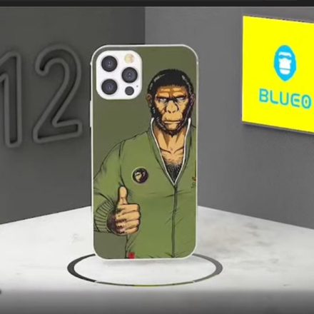 Apple iPhone 12 Mini Blueo Hátlapi Fólia - Zöld